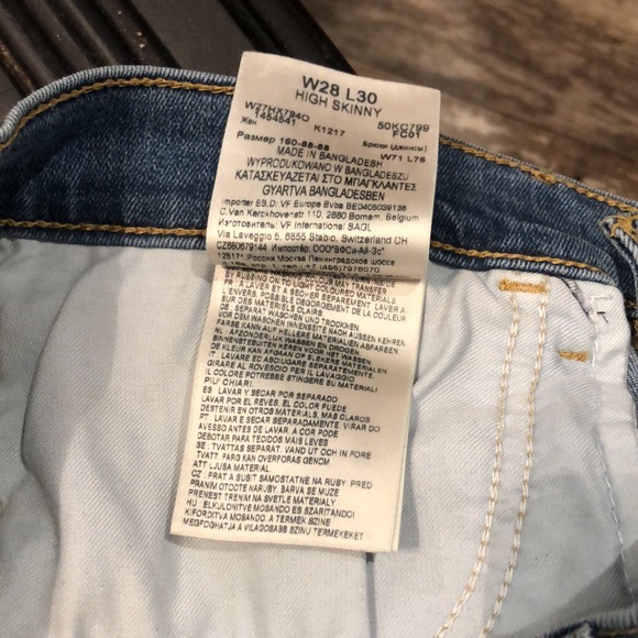 Wrangler Skinny Jean Sz 28x30 - Picture 5 of 5